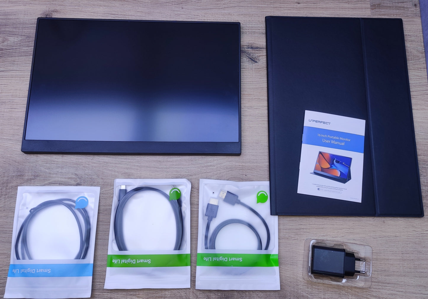 Uperfect Portable Monitor 16" QHD 2560x1600 IPS LCD HDR USB-C HDMI Speaker
