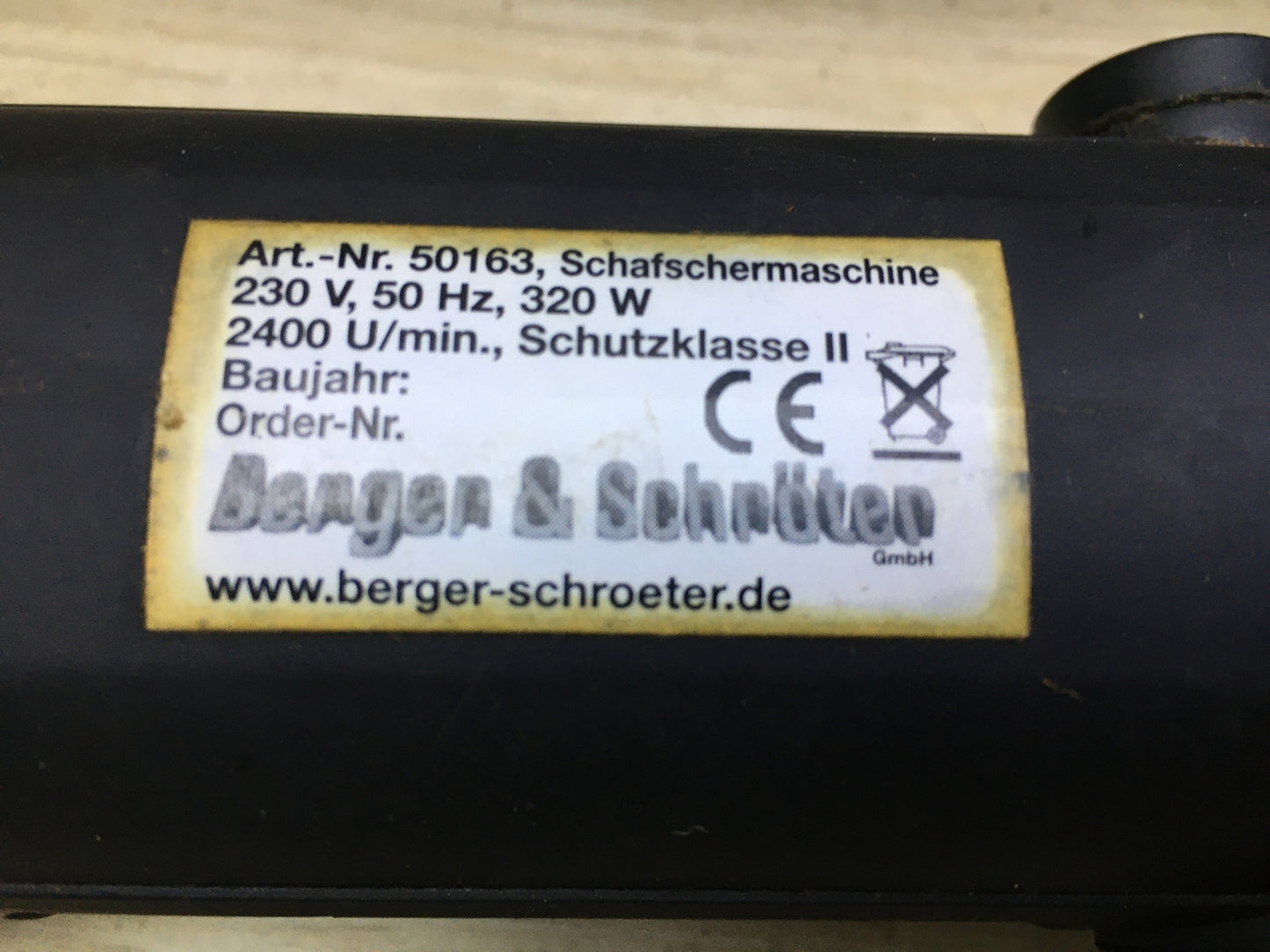 Berger + Schröter 50163 Schafschermaschine, I30109