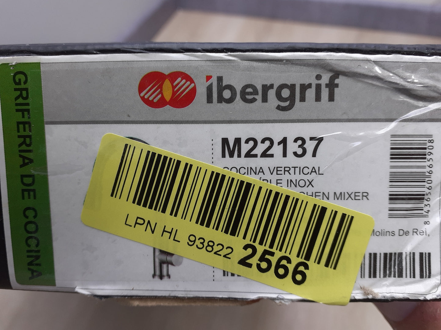 Ibergrif M22137 Mischbatterie-Küchenarmatur ausziehbar, Wasserhahn, I18431