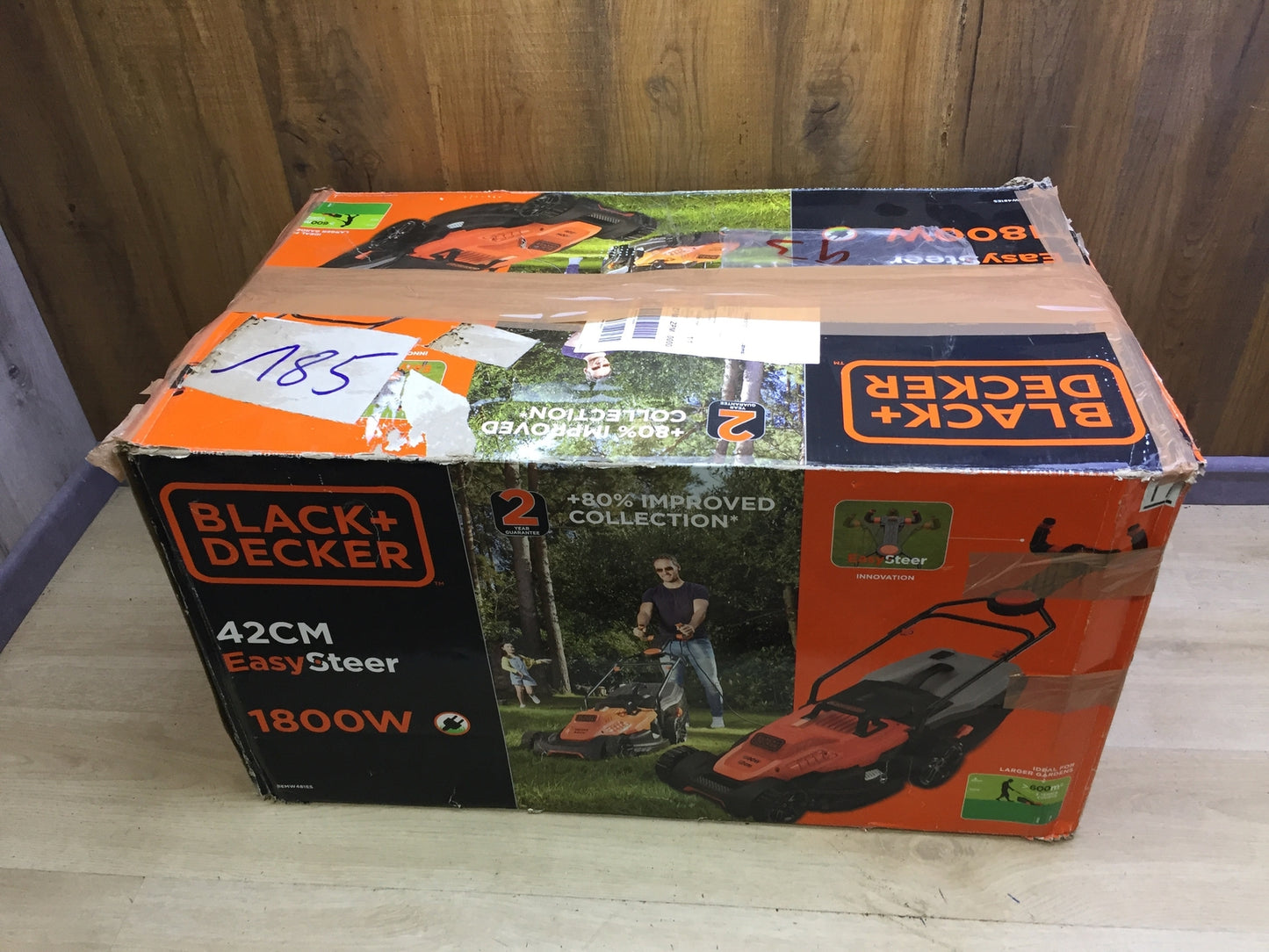 Black&Decker BEMW481ES Electric Lawn Mower 1800W Working Width 42cm, I32319