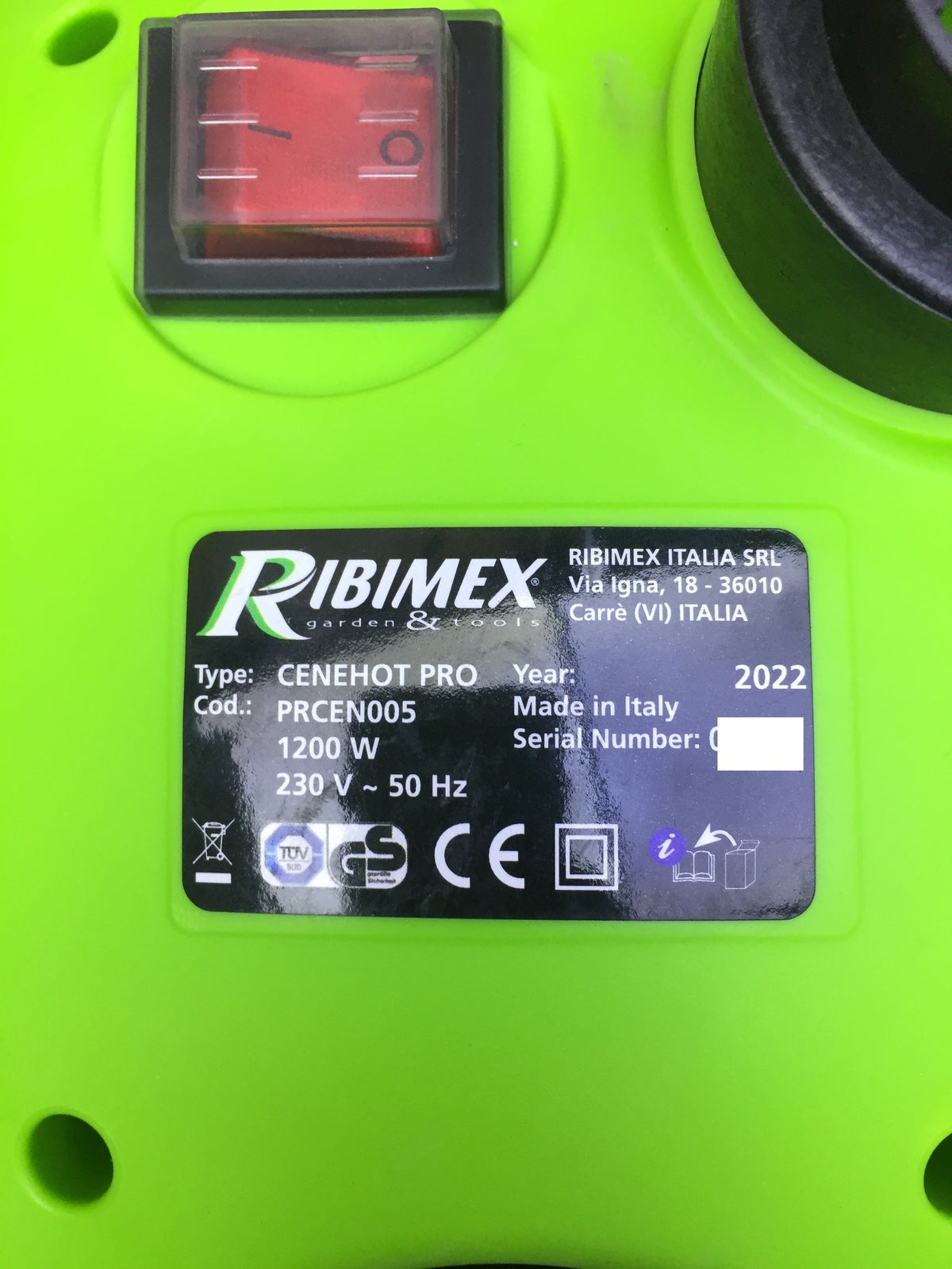 RIBIMEX Cenehot Pro PRCEN005 ash vacuum cleaner, 1200W, stainless steel, I30902