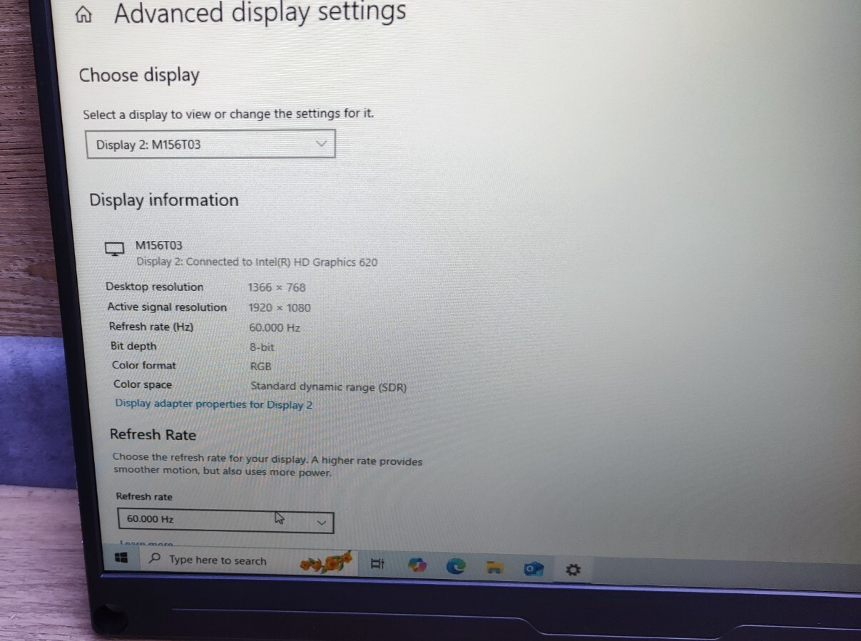 Uperfect Portable USB-C Monitor 15.6" FHD 1920x1080 IPS HDMI USB Type-C Black