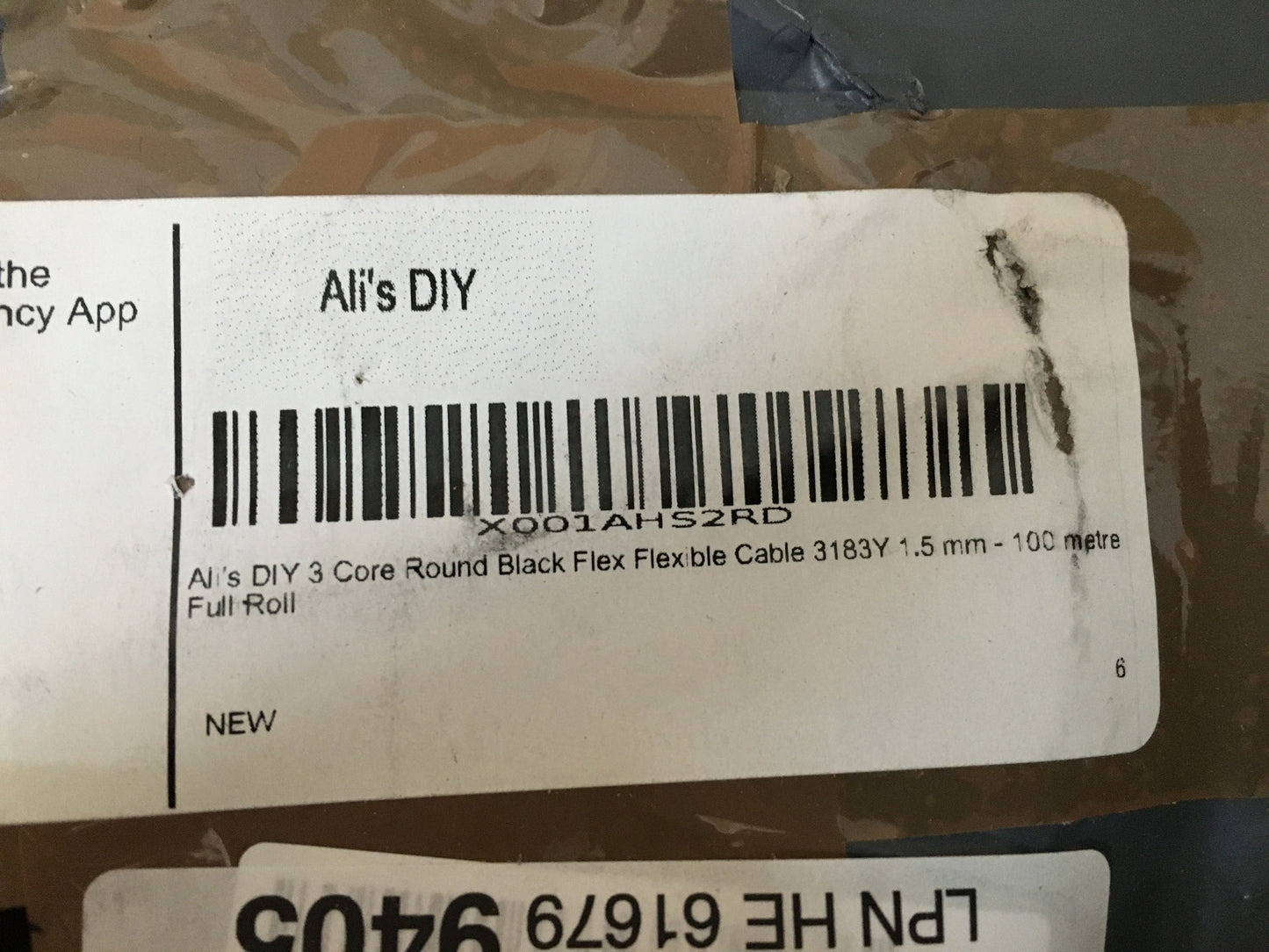 Ali's DIY 3183Y Flexibles Kabel, 3-adrig, rund, flexibel, 1,5 mm, 15 m, I12155