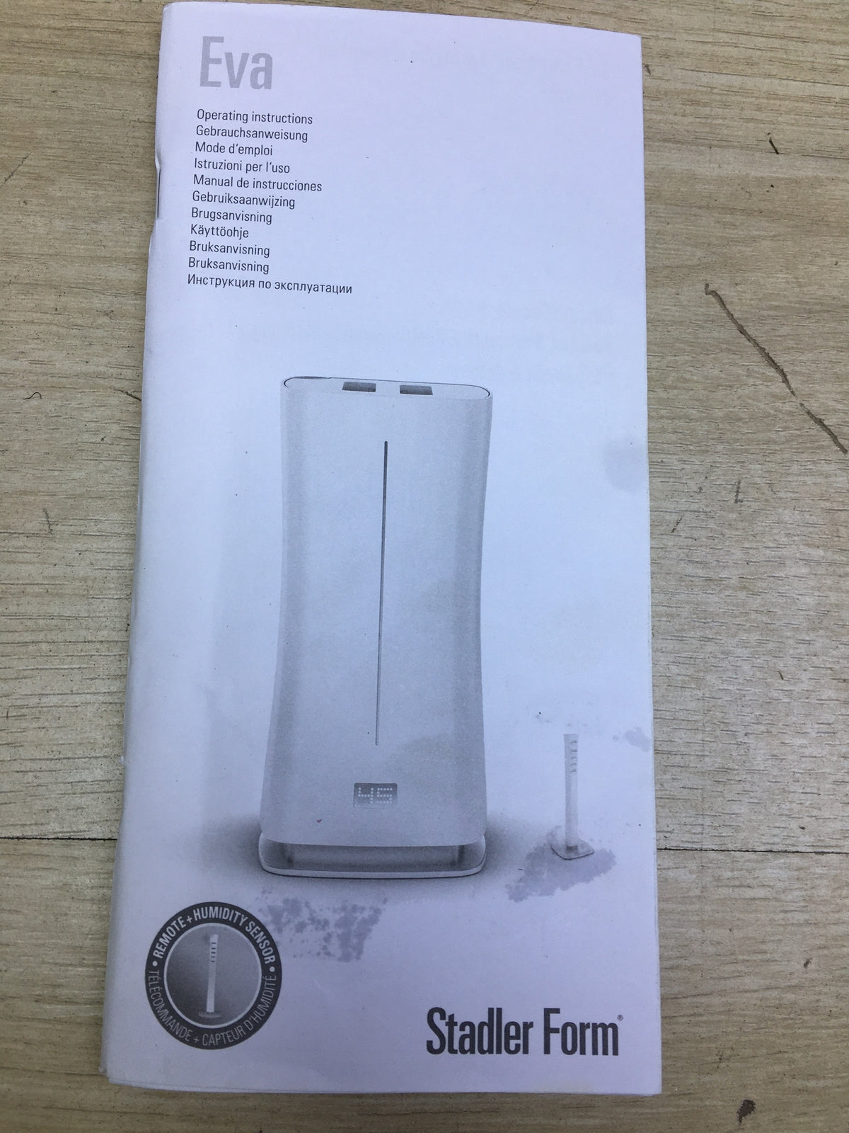 Stadler Form Ultrasonic Humidifier Eva White E-000, I31237