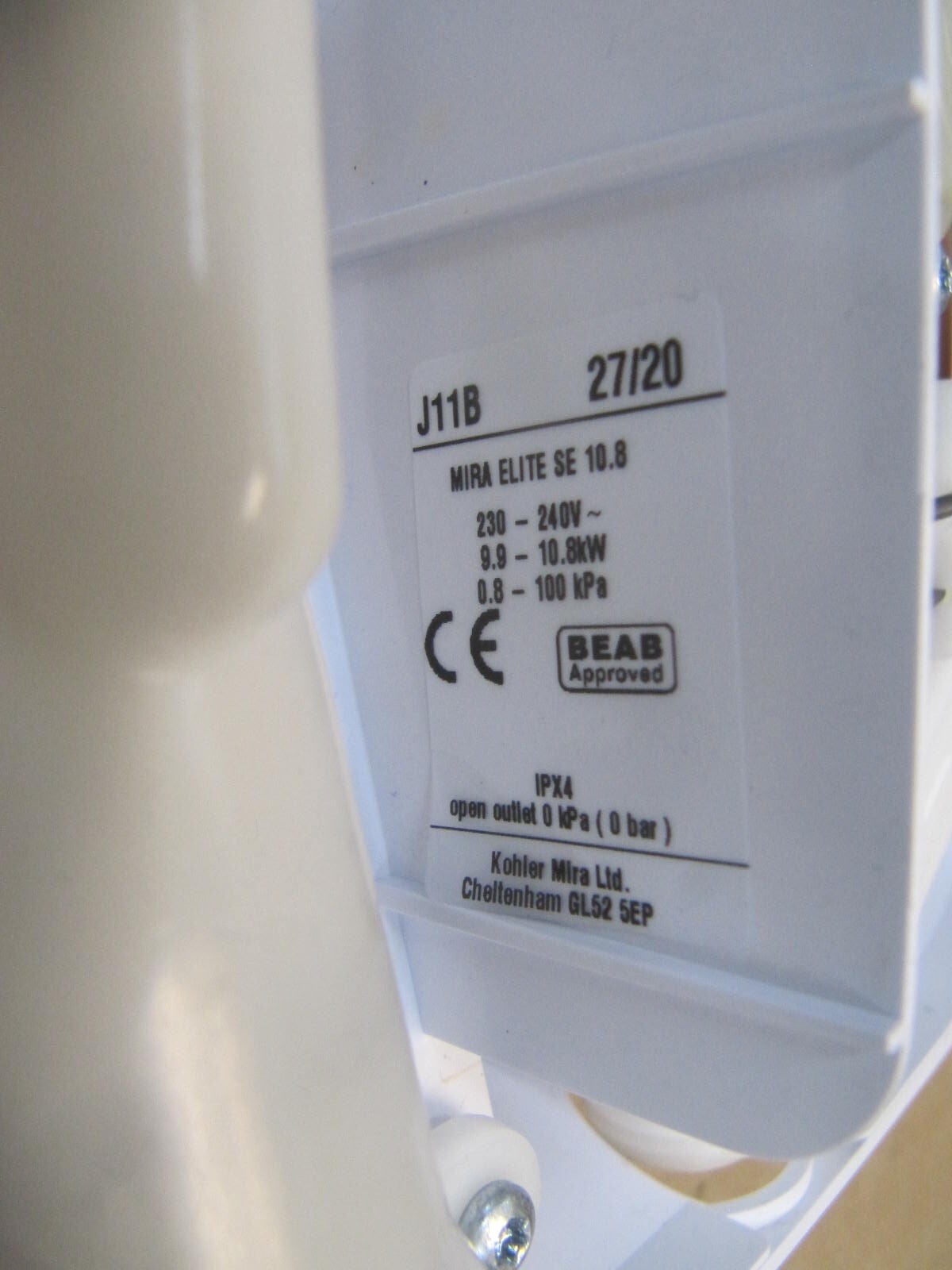 Mira 1.1941.002 Elite elektronische Duschsystem 10.8kW, I08428