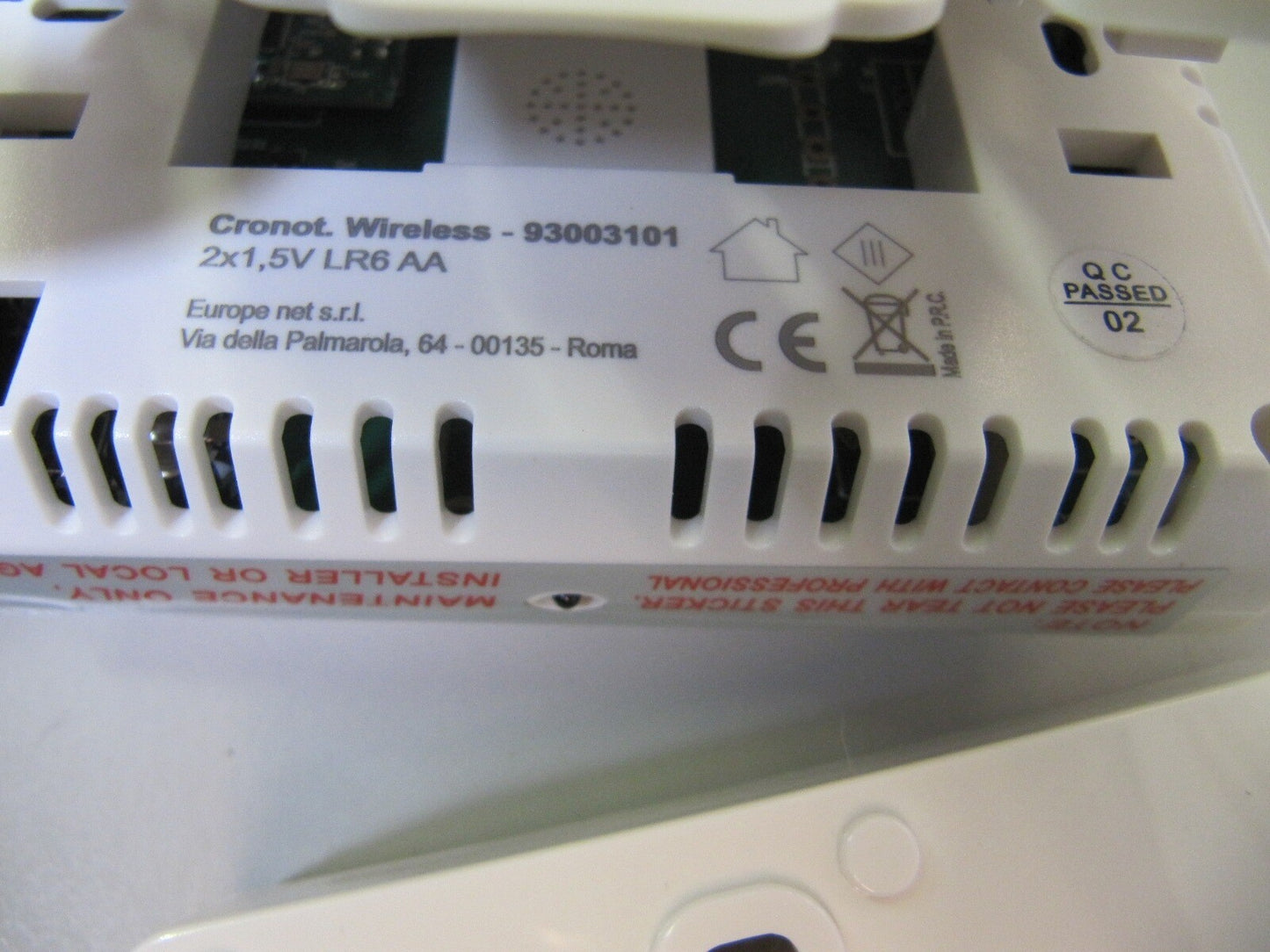 BRAVO Drahtloser digitaler Thermostat mit Display 3,8 Zoll Rechnung D43740