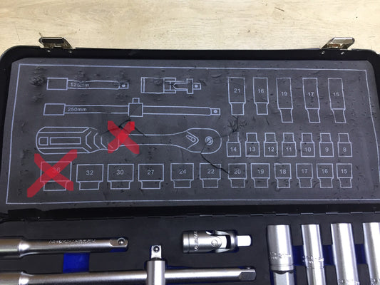 Högert Technik HT1R480 Werkzeugset 27-teilig, I34194