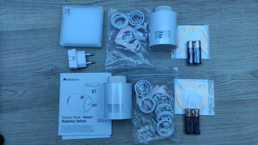 Netatmo Smarte WLAN Starterpaket mit 2 Heizkörpern, I32418