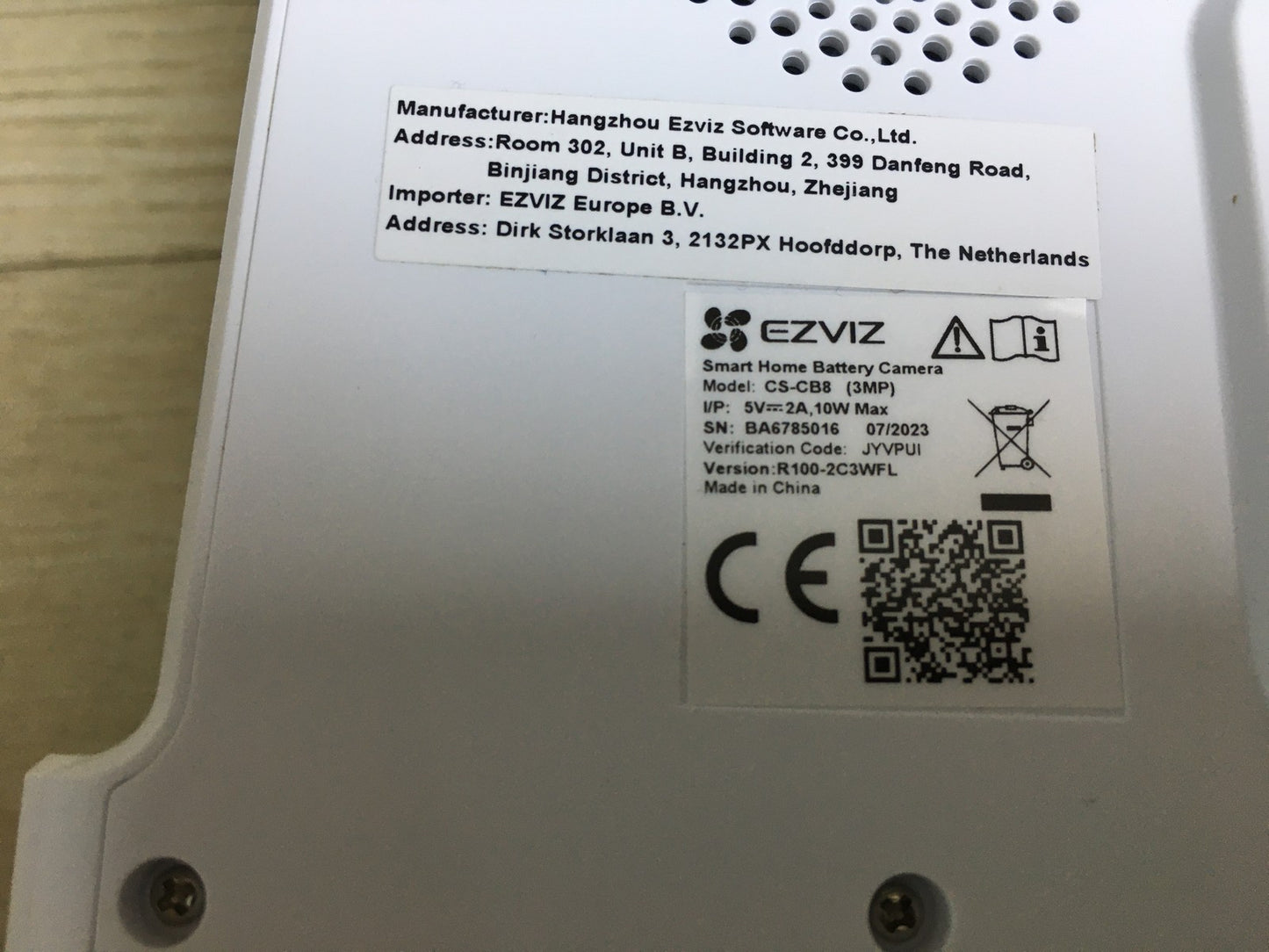 EZVIZ CS-CB8 2K kabellose WLAN Außenkamera, weiß, I33198