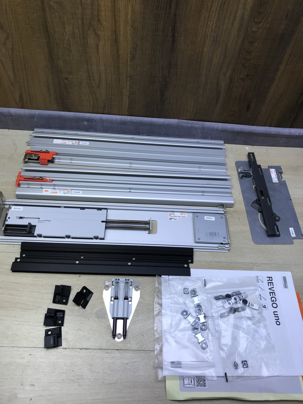 BLUM REVEGO uno pocket rail set length 500 mm, left, I31751