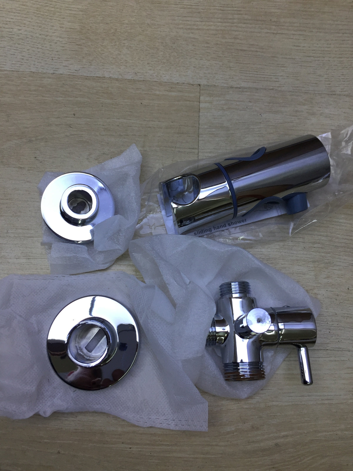 JOHO shower set with diverter stainless steel 30x30cm square, I32317