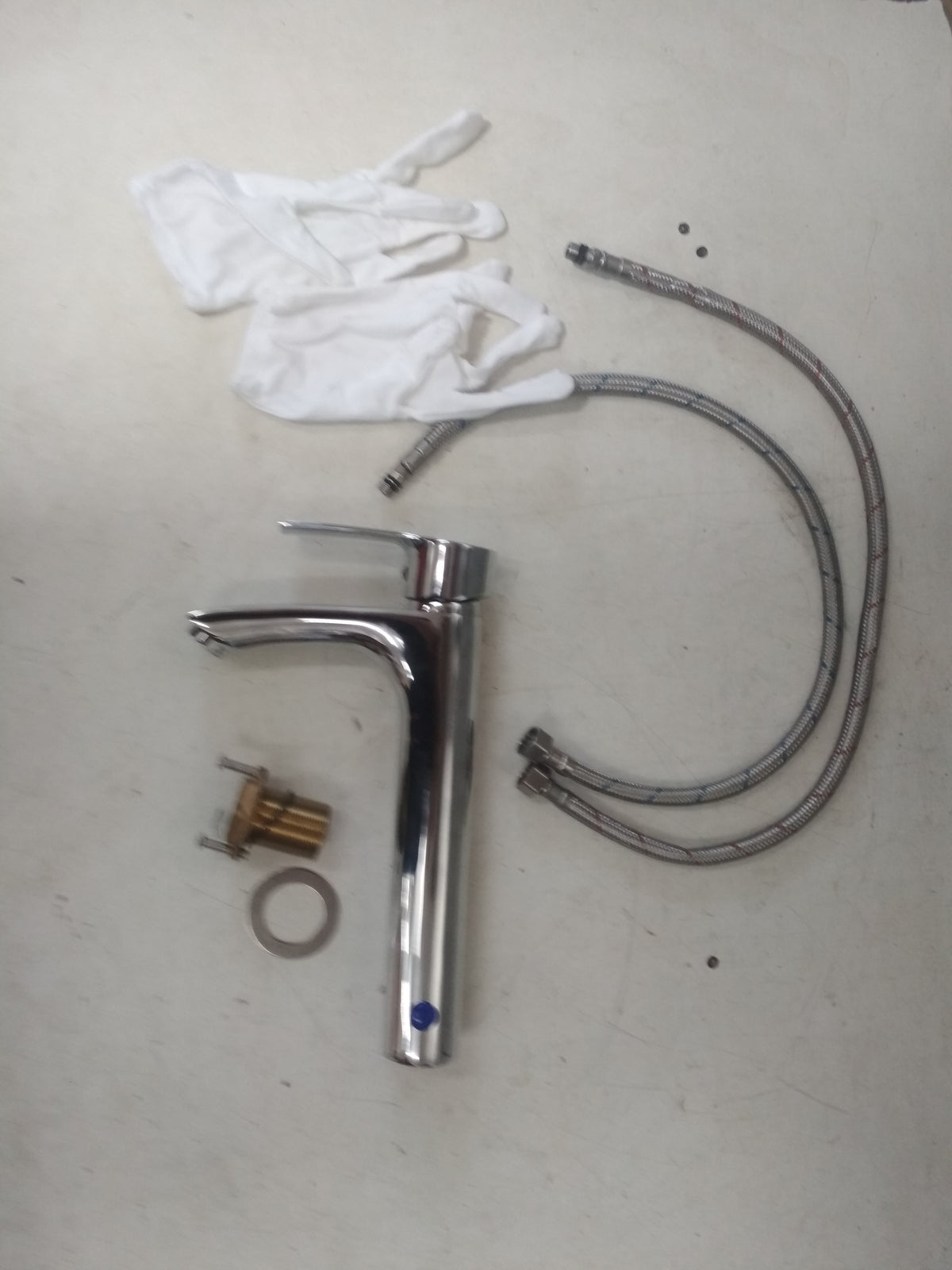 Ubeegol Wasserhahn Bad Hohe Waschtischarmatur, Chrom, Rechnung V09234