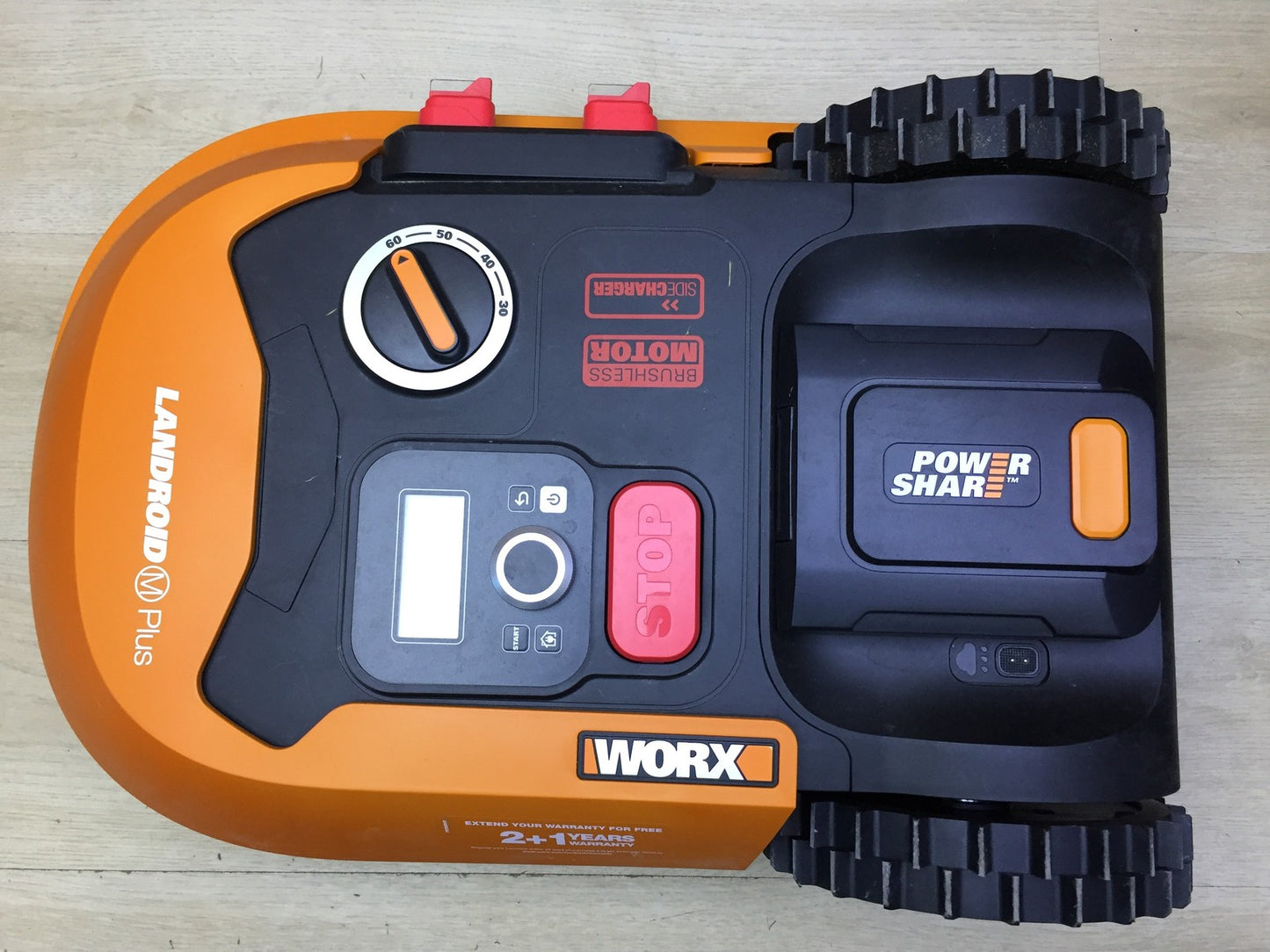 WORX Landroid M500 PLUS WR165E Robotic Lawnmower for up to 500 sqm with Wi-Fi, Bluetooth, I33549