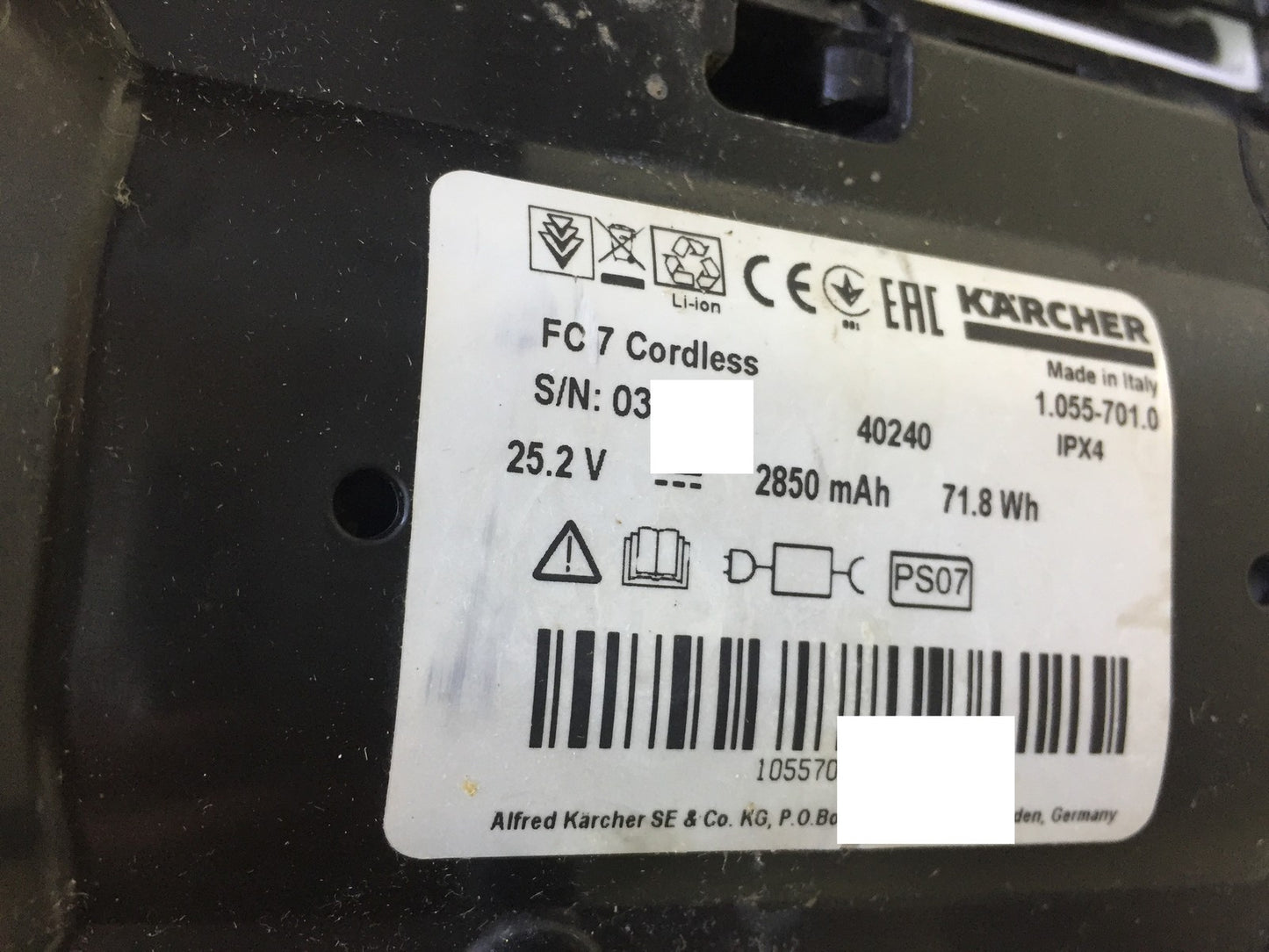 Kärcher 1.055-701.0 Hartbodenreiniger FC 7 Cordless, kabellos, I32238
