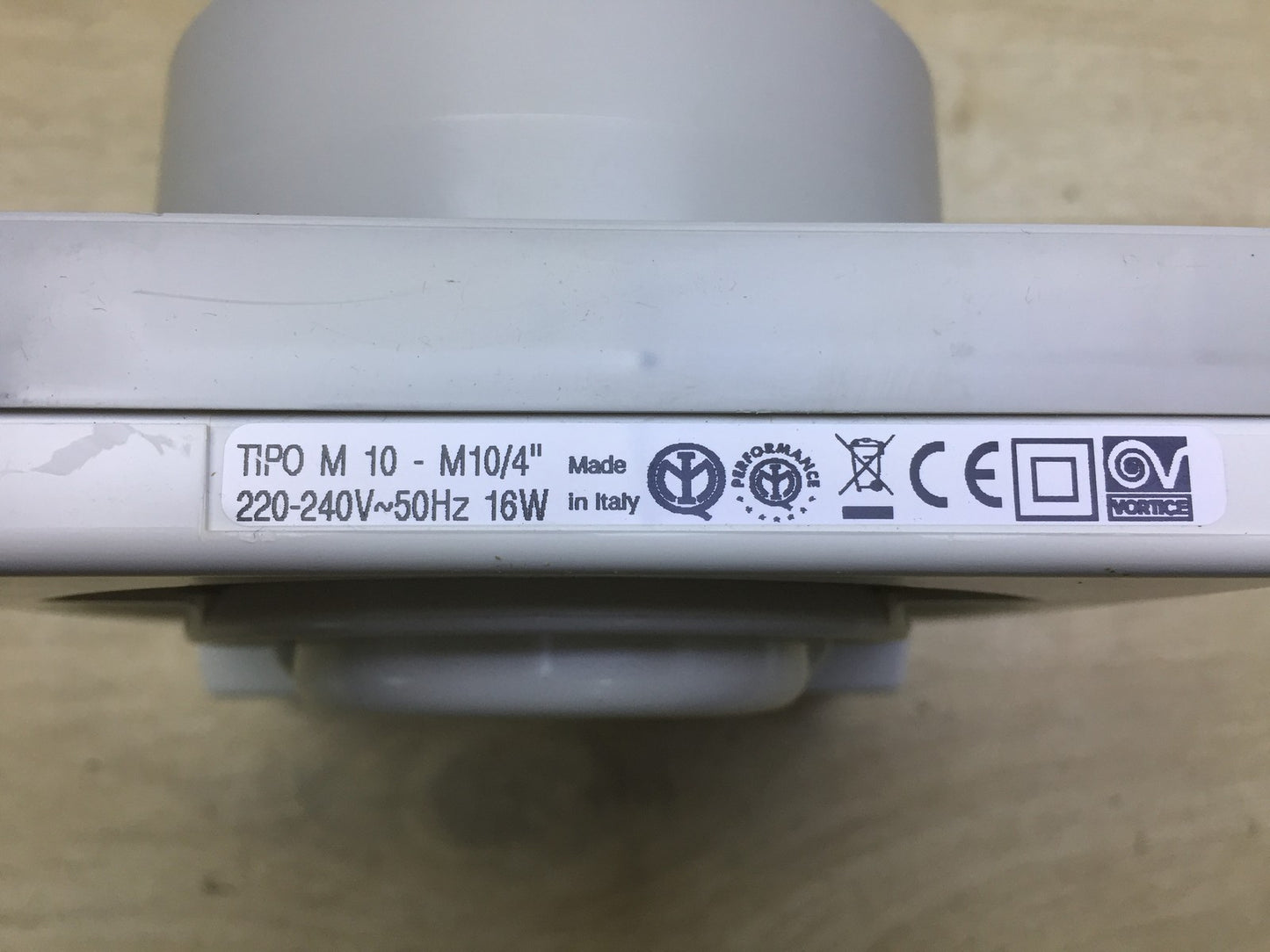 Vortice 0000011620 Wand-Abluftventilator M10/4'', Badezimmerlüfter, 100mm I33749