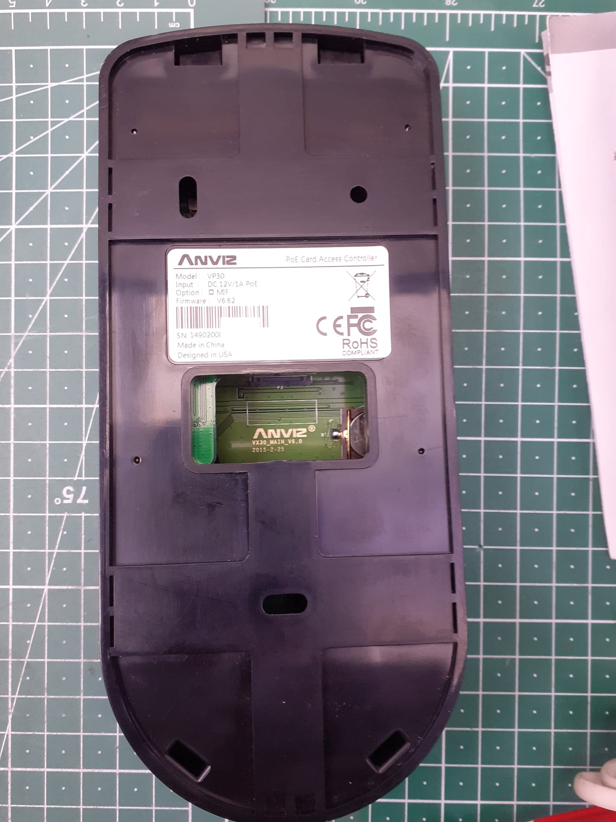 Anviz VP30 Zutrittskontrolle, Schwarz, I17174