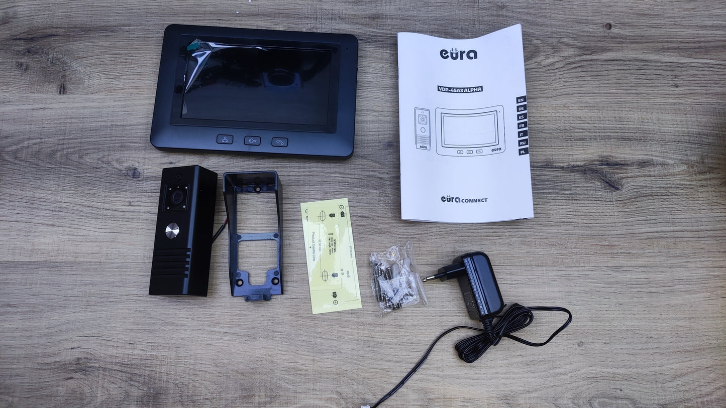 Eura VDP-45A3 Alpha Video Door Intercom 4-wire, 7-inch color monitor, I30560