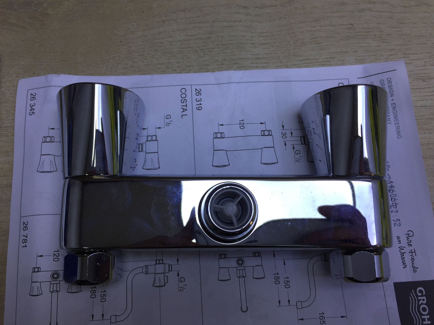 Grohe Costa S shower fitting 26319001, 120 mm, silver, I30835