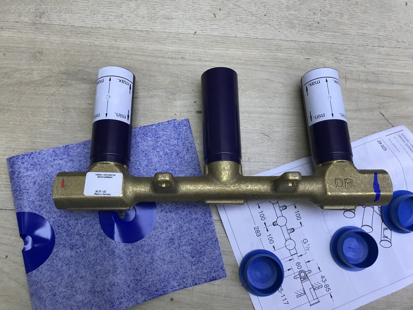 GROHE 29025002 Two-hand concealed universal installation unit, 1/2", I30634