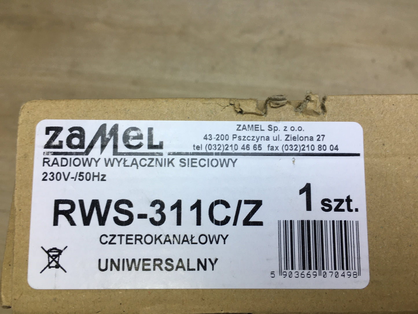 Zamel RWS-311 C/Z RWS 4- Kanal- Funknetzschalter, Set, I30933