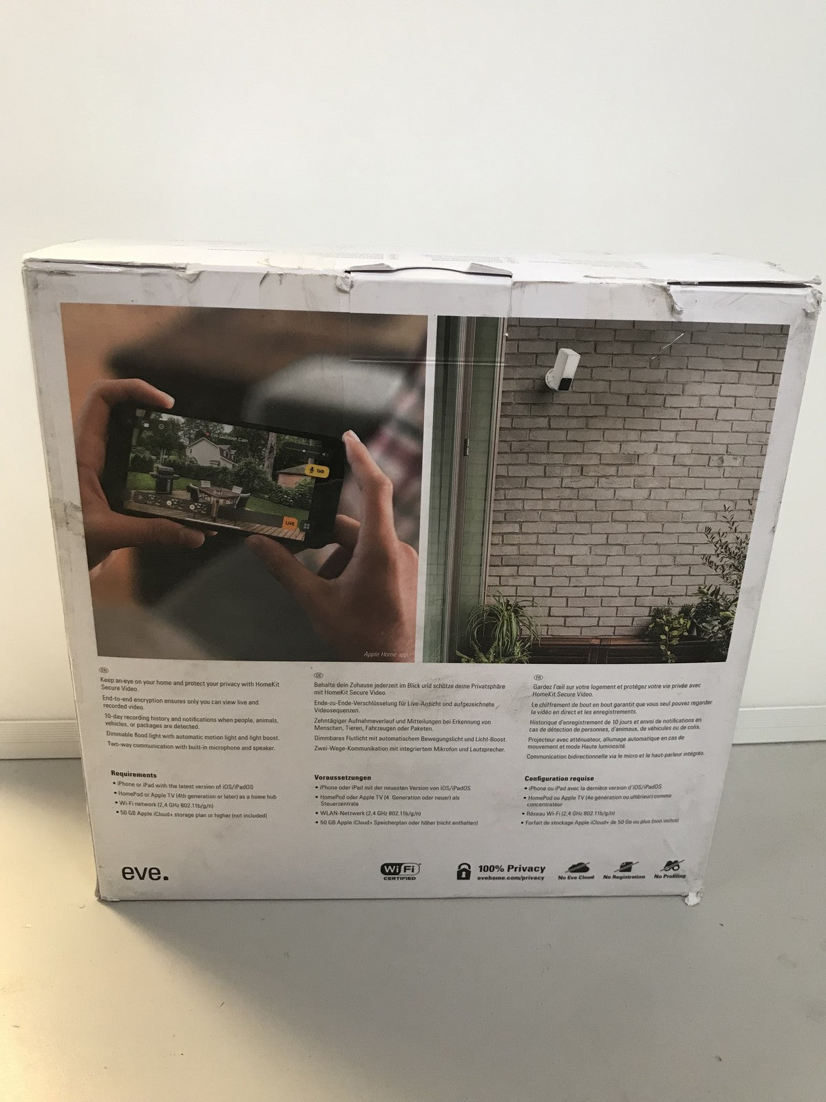 Eve Outdoor Cam surveillance camera 20ECA8101, I33051