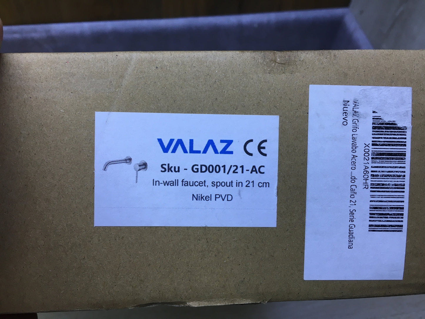 VALAZ GD001/21-AC washbasin faucet, round, single-lever mixer, I31108
