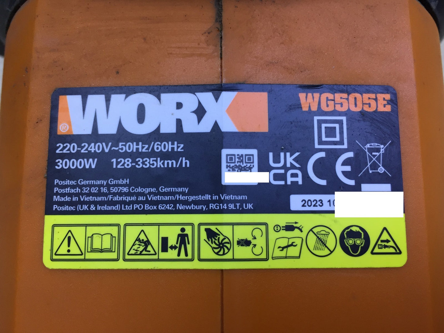 Worx WG505E Trivac Elektro-Laubsauger/-bläser, I33968