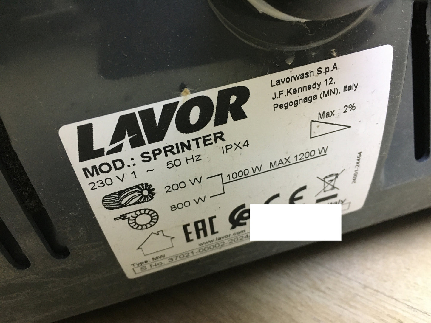 Lavor Sprinter SCL scrubber-dryer 8.501.0501, 800 W, I30918