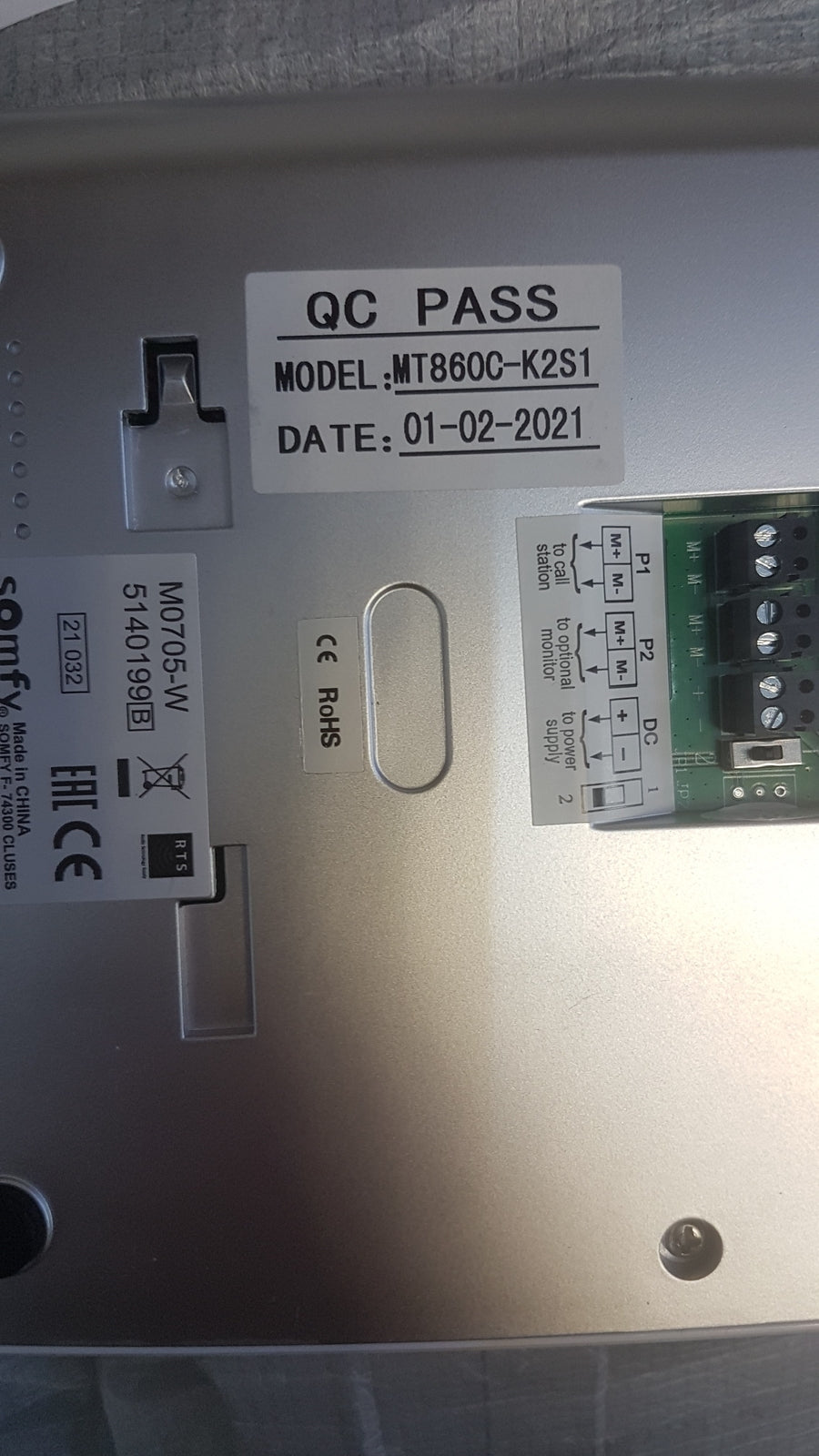 Somfy 2401547 Videotürsprechanlage V300, 7 Zoll Display, I17178