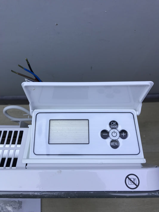 Carrera HW15GT41T Heizkörper Keramik Glas 1500 W weiß LCD, I27856