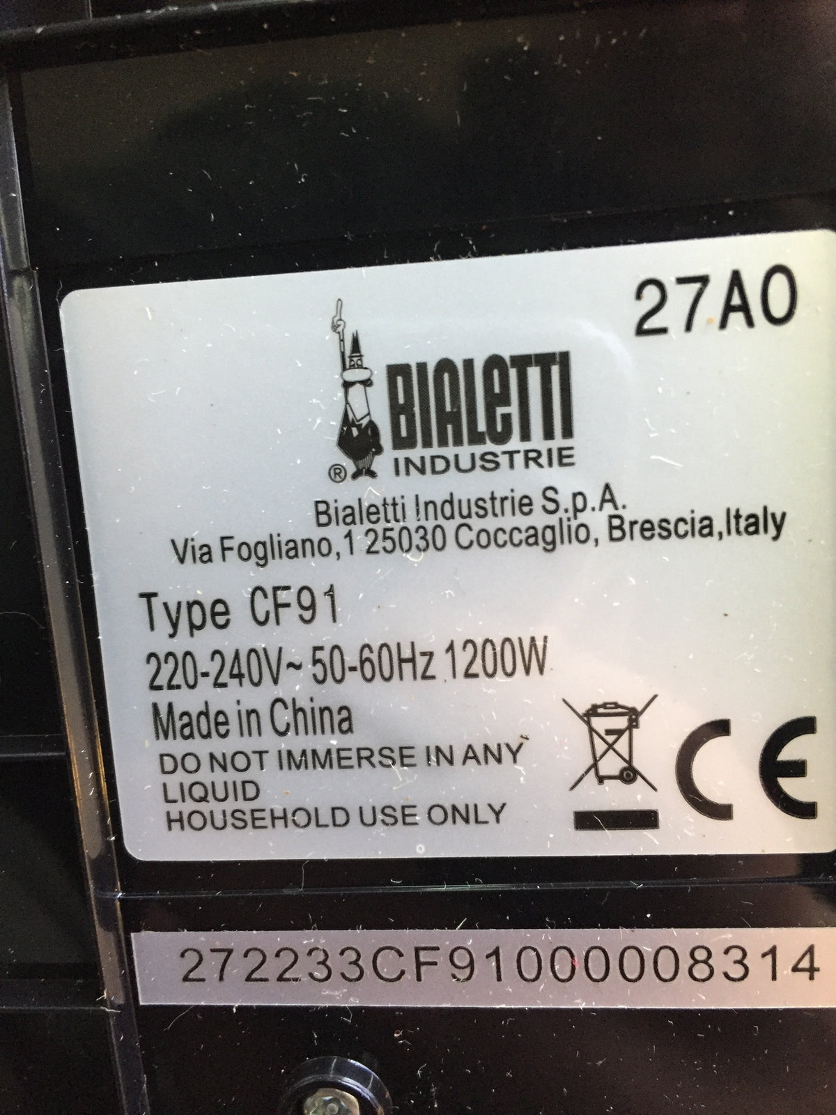 Bialetti coffee capsule machine CF91, 1200 W, black, I29200