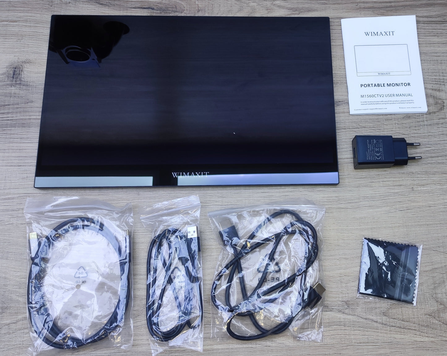 WIMAXIT tragbarer Touch Monitor 15.6" FHD 1920x1080 HDMI USB-C (M1560CTV2)