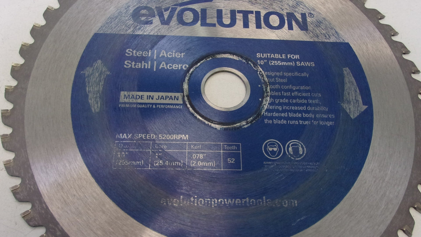 Evolution Power Tools - Steel EVOBLADE255 Rechnung Y04524