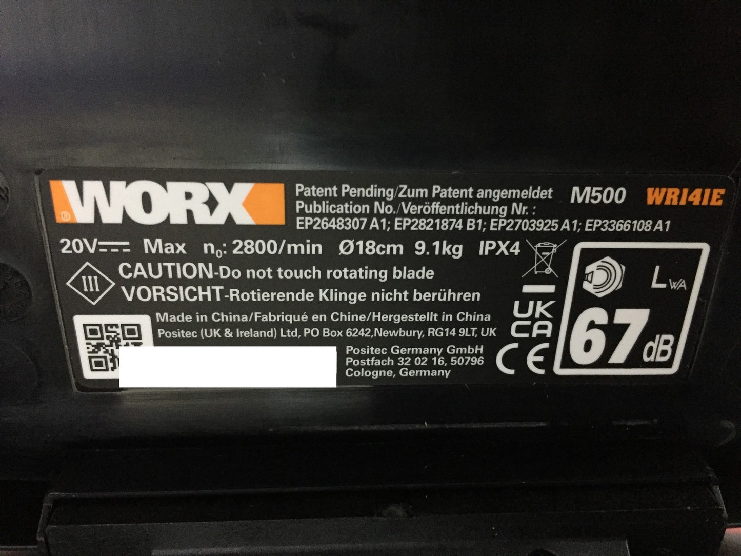 Worx Landroid M WR141E Mähroboter Akkurasenmäher bis 500 qm M500, I33684