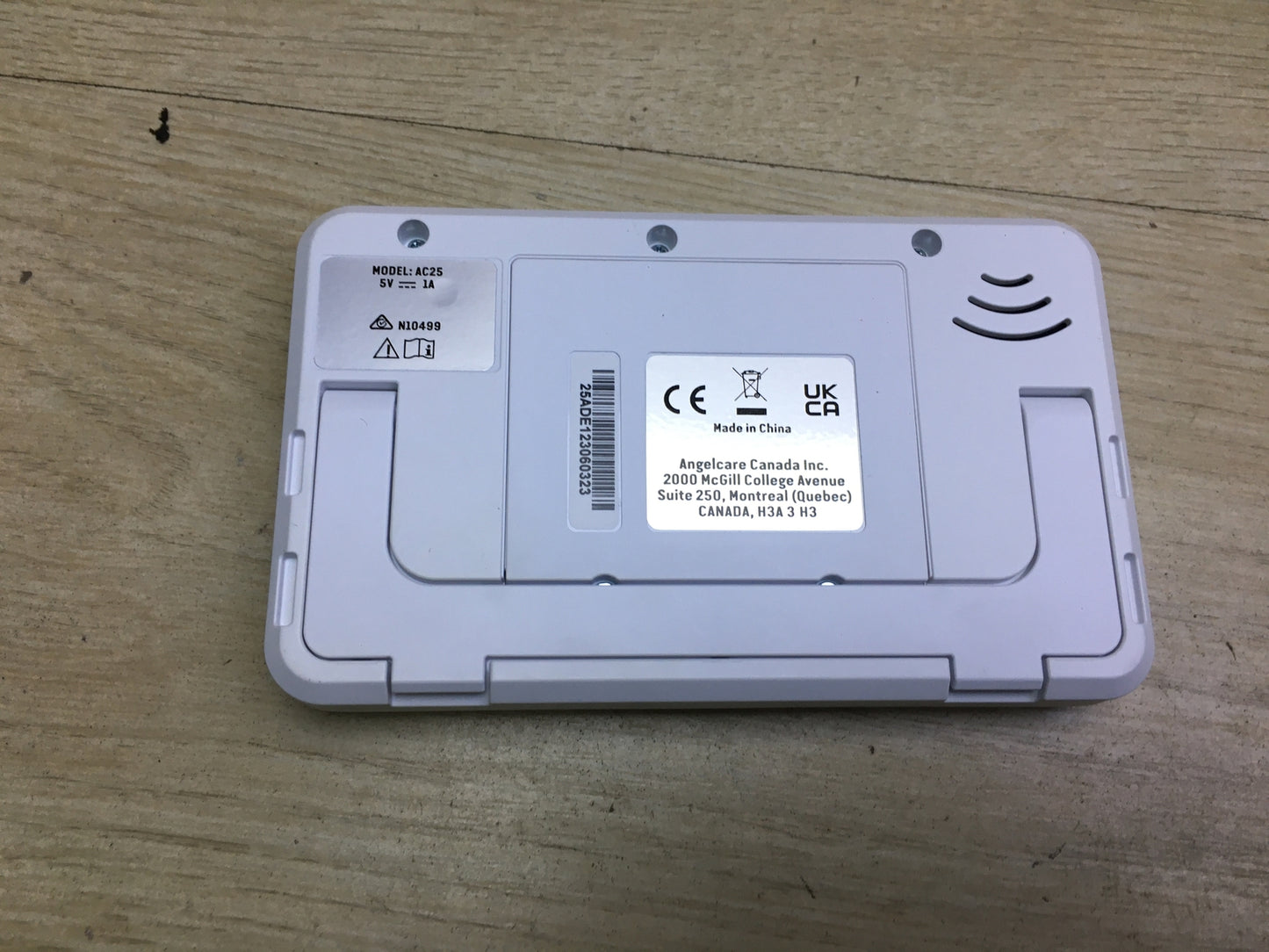 Angelcare AC25-SP Baby Monitor Video Audio + 2 Sensor Mats I31381