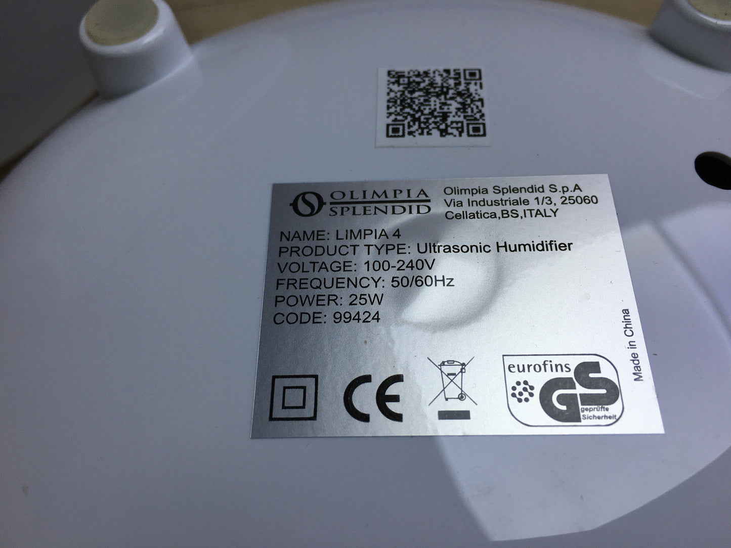 Olimpia Splendid 99424 humidifier, I30054