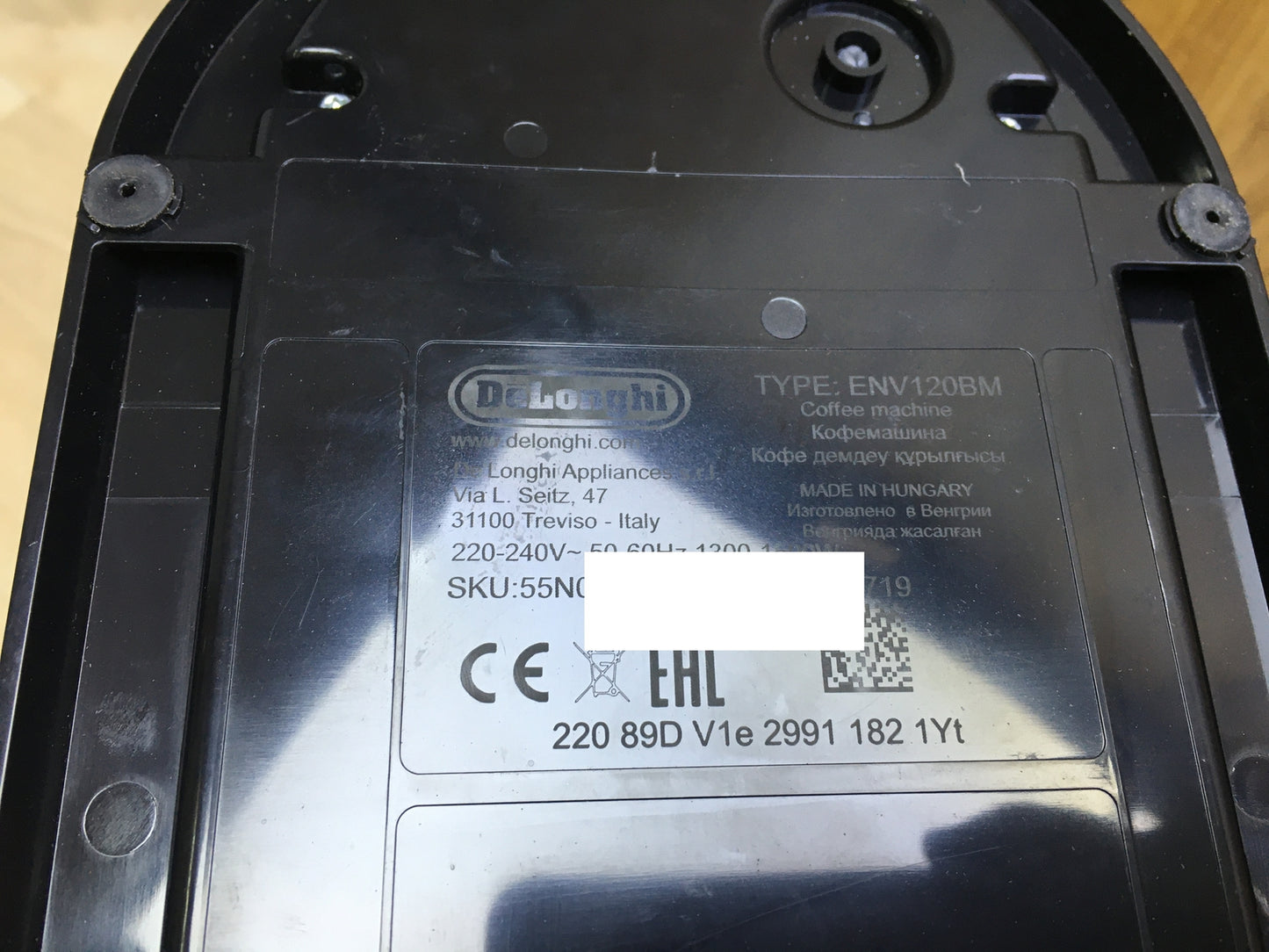 De'Longhi Nespresso Kaffeemaschine ENV120.BM, Schwarz, I30055