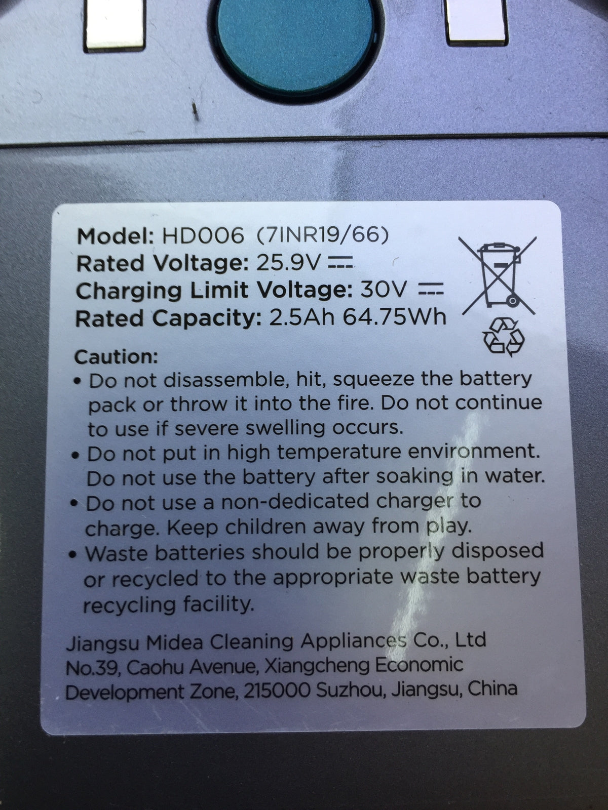 Eureka AK9 Cordless Vacuum Cleaner HD006, I29556