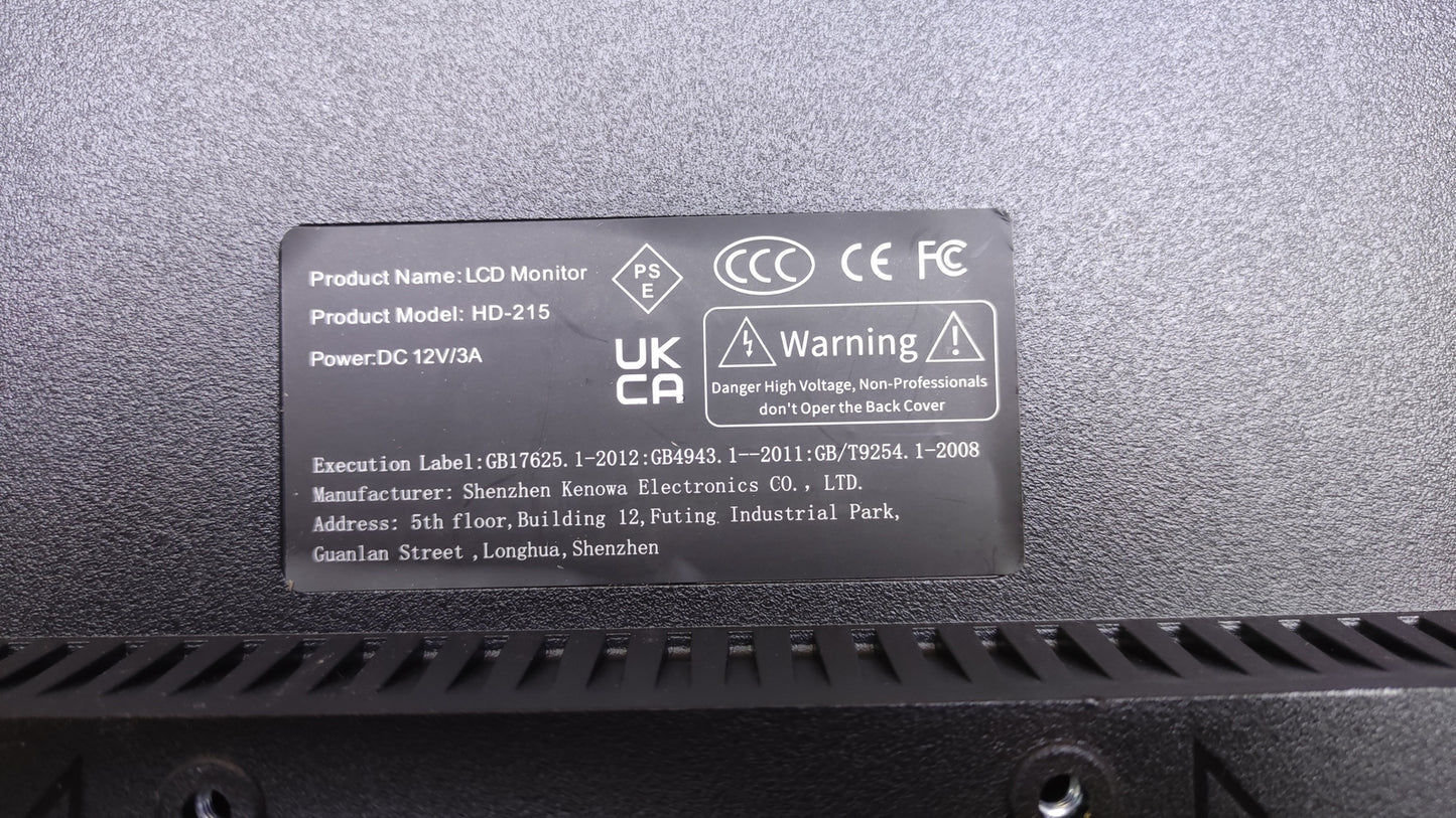 Puruichen Monitor 21.5" (HD-215) FHD 1920x1080 HDMI IPS 75Hz schwarz