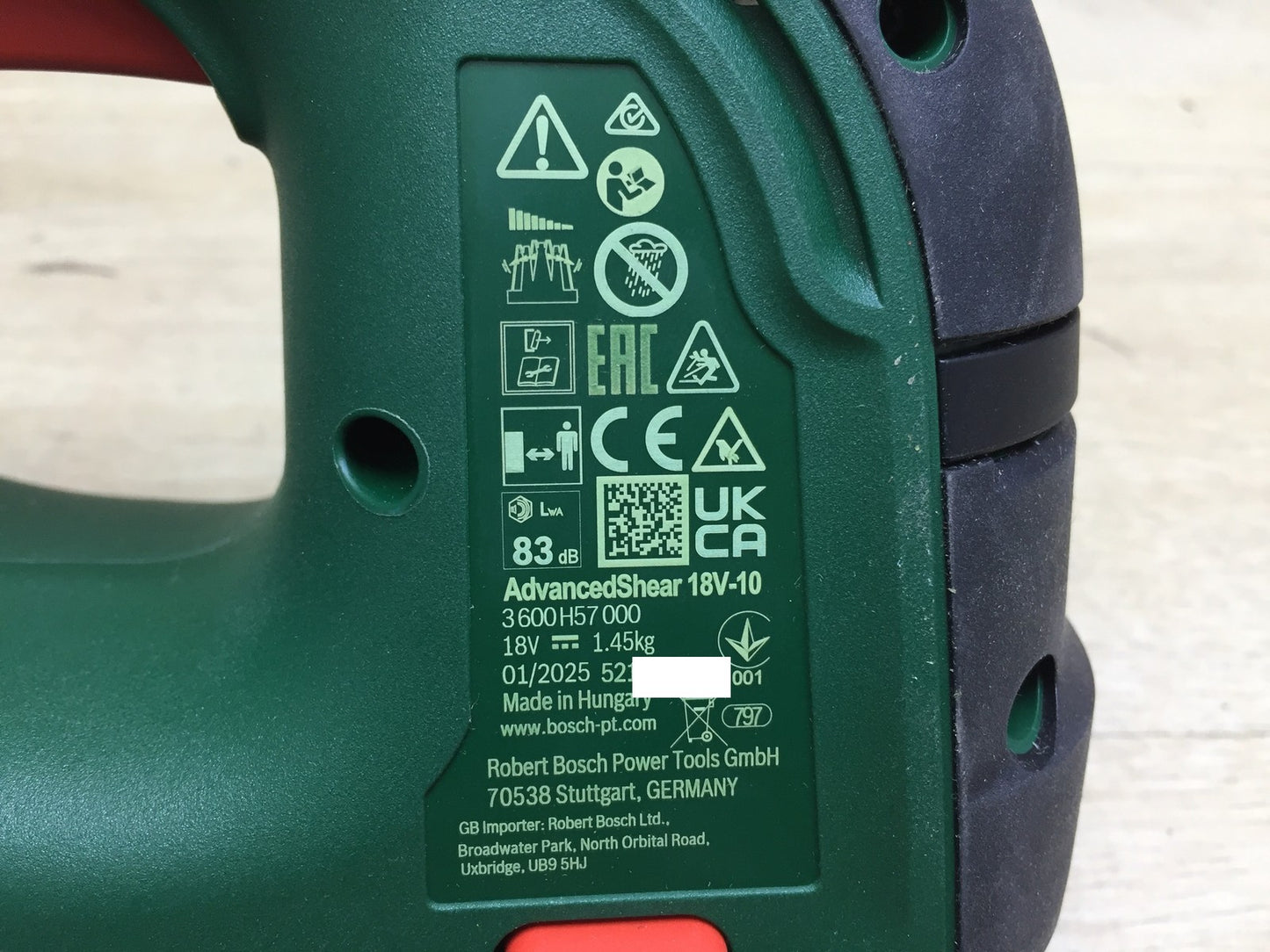 Bosch Akku-Strauch-/Grasschere AdvancedShear 18V-10 SOLO, I33533