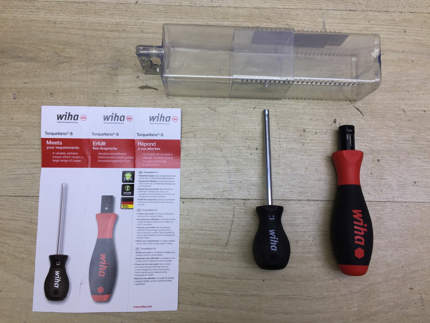 Wiha torque screwdriver TorqueVario-S (2852), 0.8-5 Nm, I33396