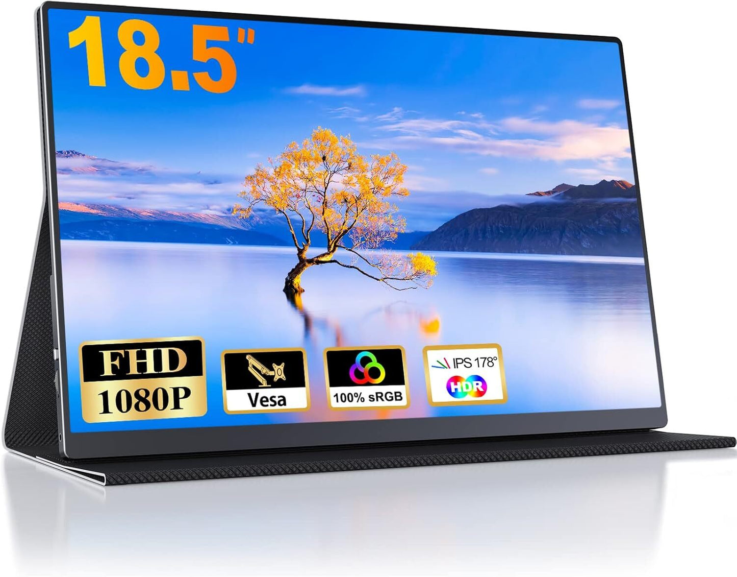 CUIUIC GS185CM1 Portable Gaming Monitor 18,5" FHD 1920x1080 IPS HDR USB-C VESA