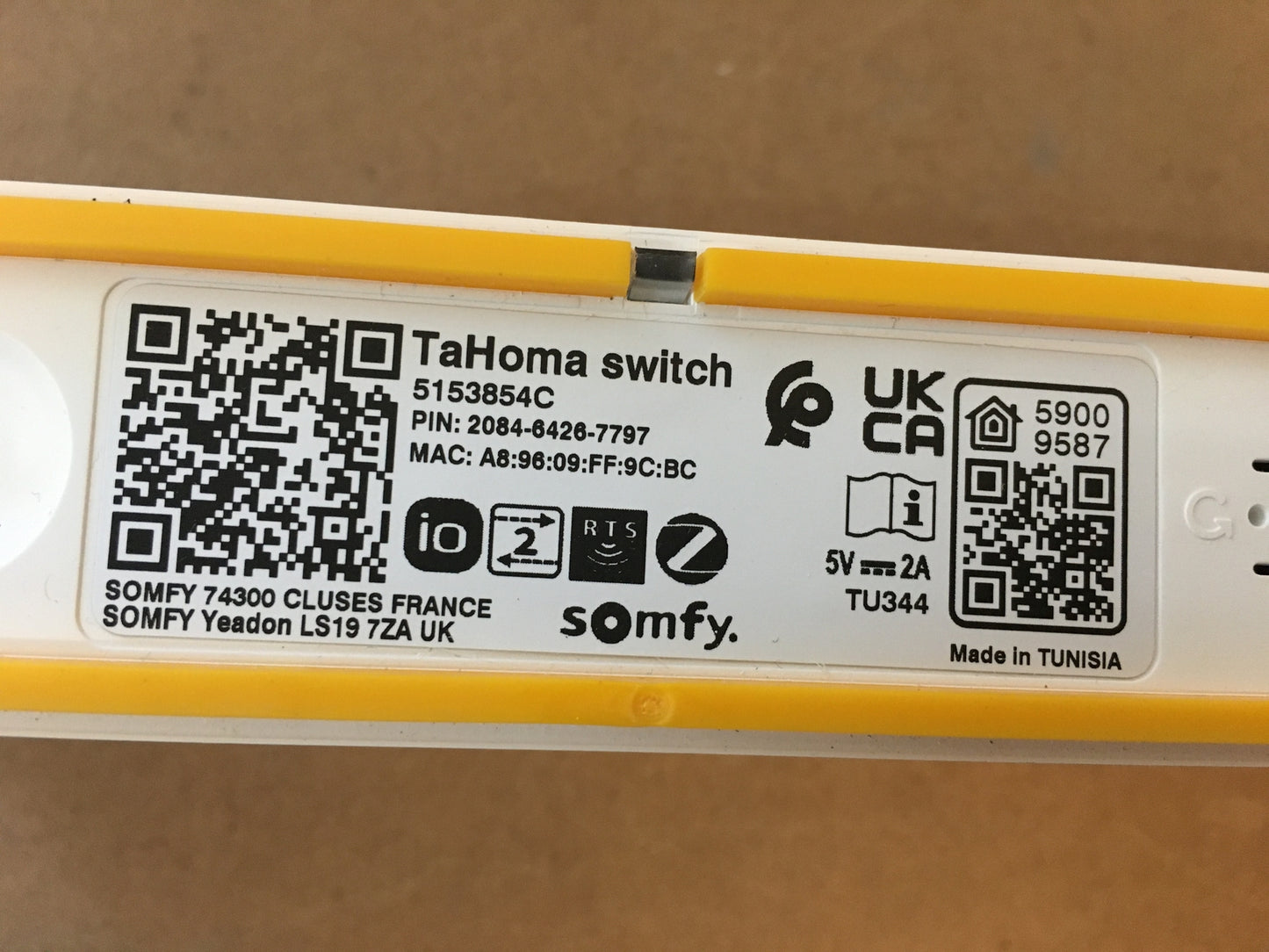 Somfy-TaHoma Switch 1870595 Steuerzentrale, intelligente Steuerung, I32545