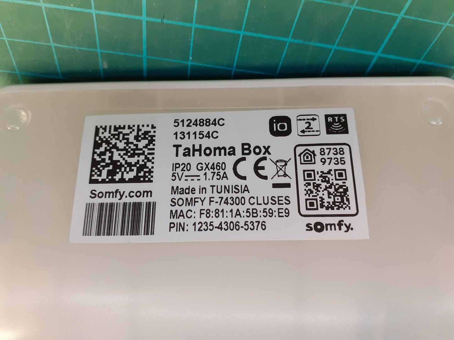 Somfy 2401354 TaHoma Premium Smart Home Steuerung, I04941