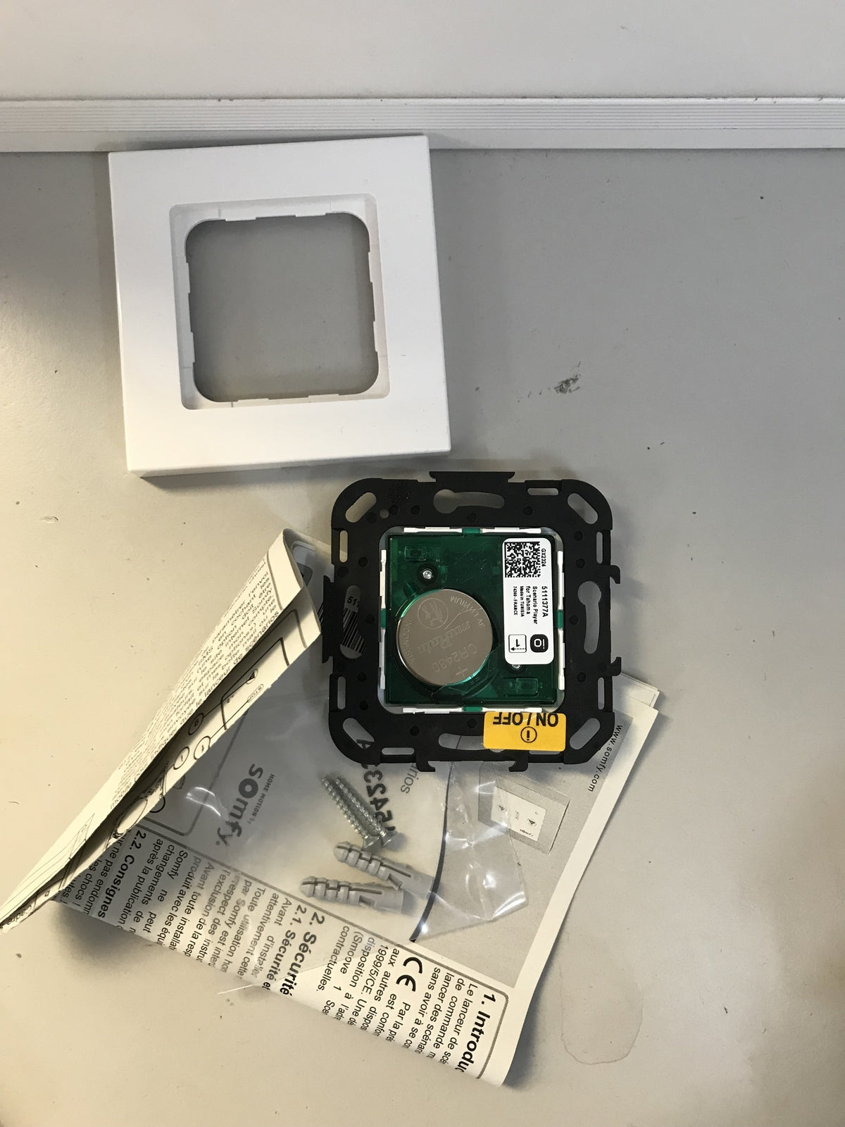 Somfy 2401221 Scenario Player for TaHoma Switch wireless wall switch, I32780