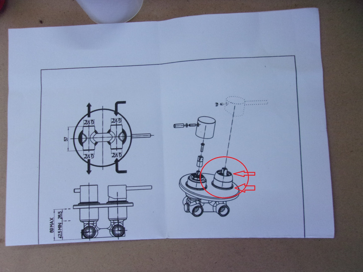 Paini Mischbatterie Dusche Chrom Serie Smart, I03544
