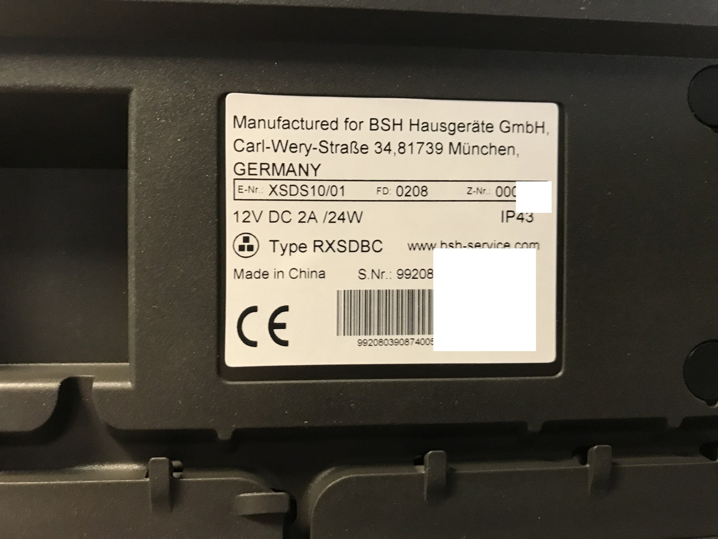 Siemens SmartKitchenDock XSDS10/01 Control center for smart kitchen appliances I25029