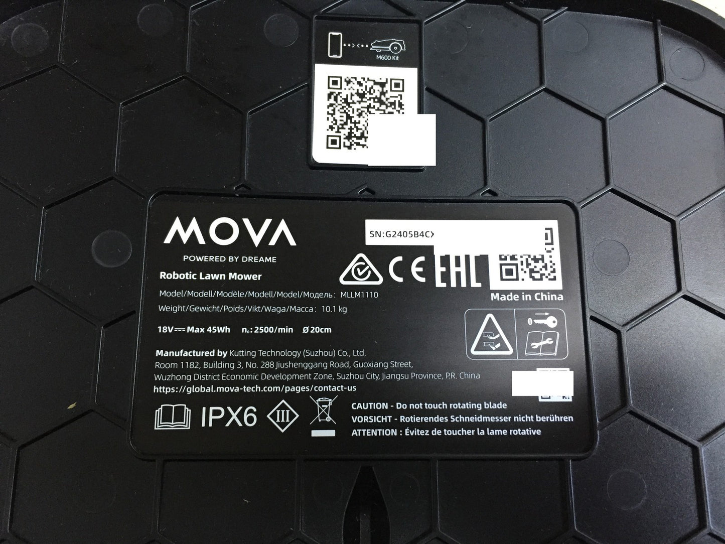 Dreame Mova 600 robotic lawnmower MLLM1110 for lawns up to 600 m² I33407