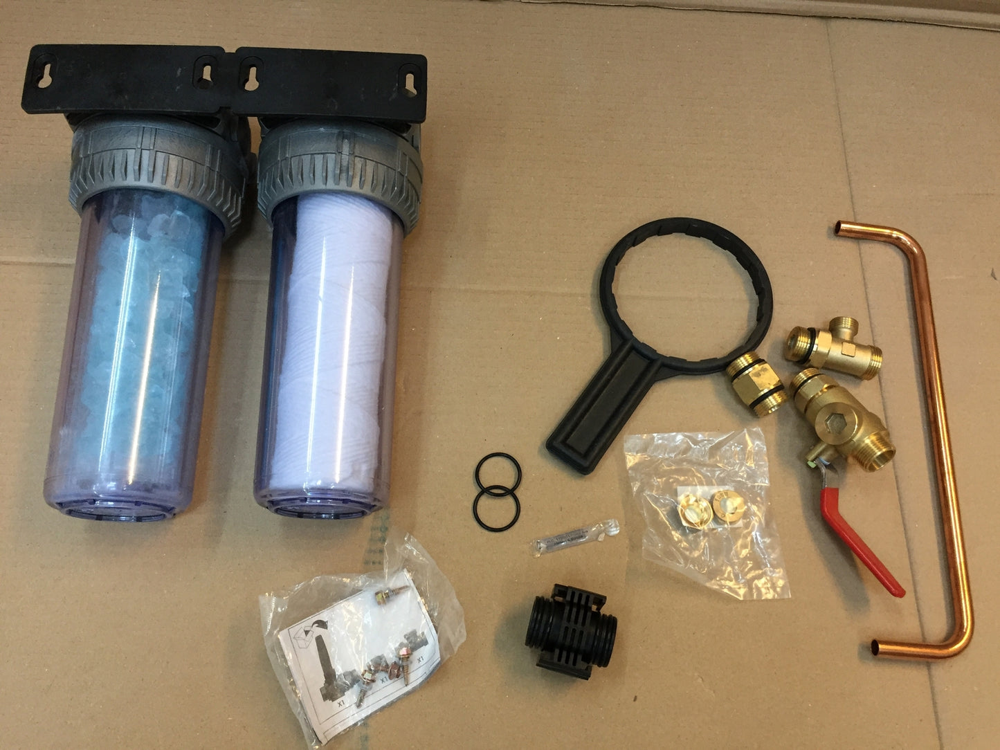 AQUAWATER 106358 Doppelfilterstation gegen Kalk und Korrosion 12 Monate, I19425