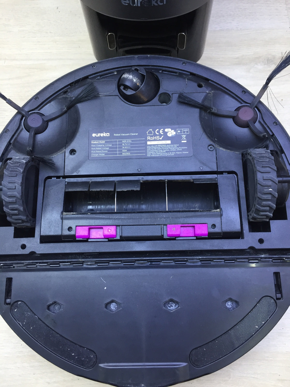 EUREKA NER E10s vacuum/mop robot with bagless vacuum station, I29630